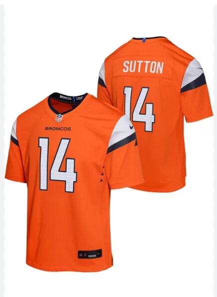 Youth Denver Broncos #14 Courtland Sutton Orange Limited 2024 Nike NFL Jersey->women mlb jersey->Women Jersey